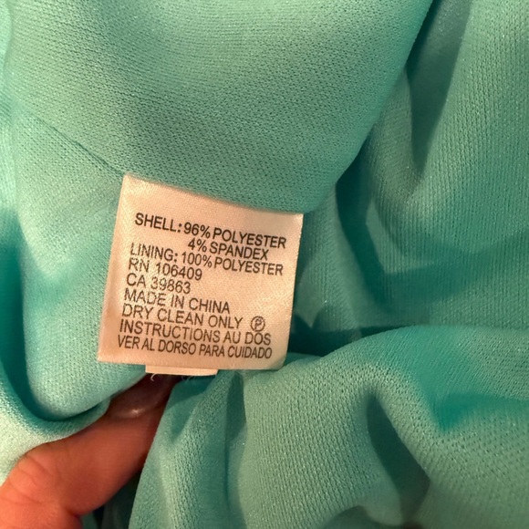 TAHARI Blue/White Ombré Striped Sleeve Shift Dress Size 10/Medium MSRP $195 - Picture 9 of 10